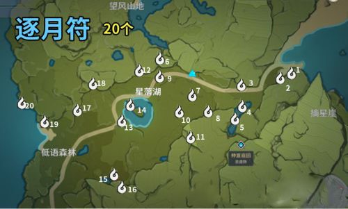 原神悠风之路宝箱逐月符位置大全 悠风之路宝箱逐月符位置全收集攻略