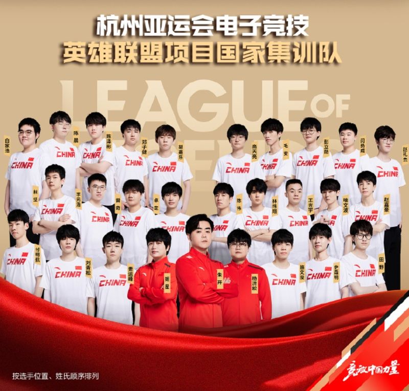 lol2023亚运会电竞中国队员名单 lol2023亚运会中国队阵容